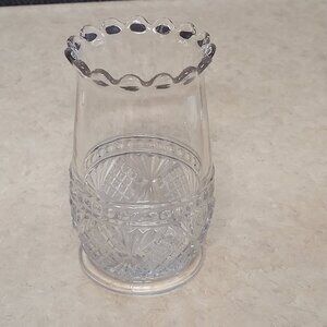 Vintage Celery Vase Brilliant Greensburg Diamond Band Dots EAPG 1888